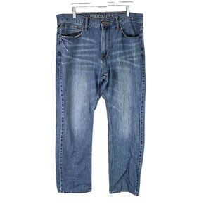 Mens American Eagle Relaxed Fit Blue Denim Jeans Casual Straight Leg Size 36X32